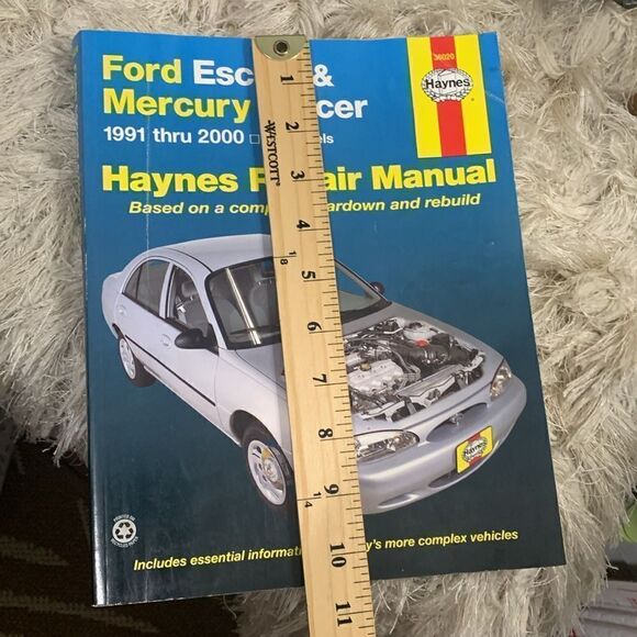 Haynes Repair Manual Ford Escort & Mercury Tracer All Models 1991-2000 - Picture 13 of 13